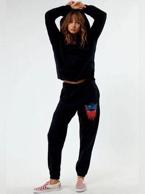 Boys Lie Don’t Ask Cotton Fleece Joggers Medium Black